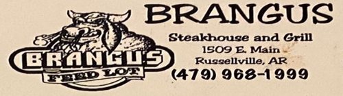 Brangus Steakhouse menu page 1